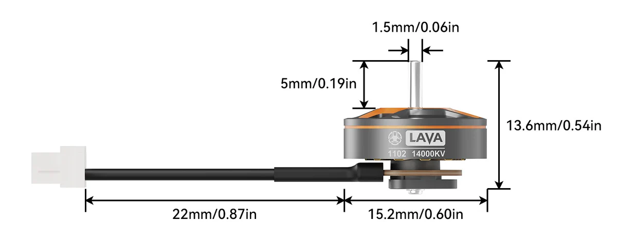 Silnik BetaFPV Lava 1102 14000KV
