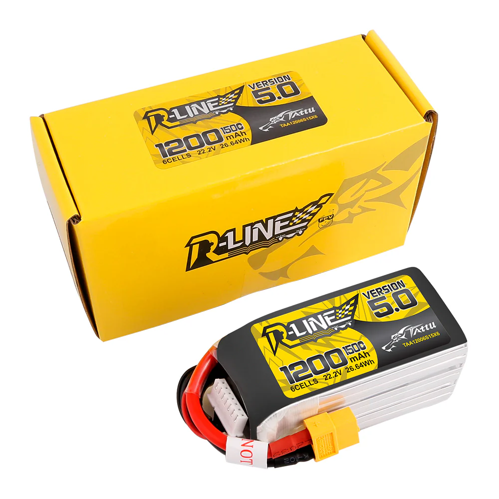 Akumulator Tattu R-Line Version 5.0 1200mAh 22,2V 150C 6S1P XT60