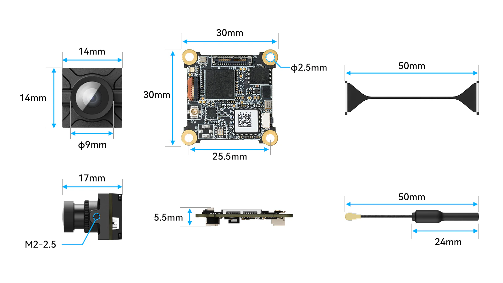 Nadajnik BETAFPV P1 Air Unit HD VTX