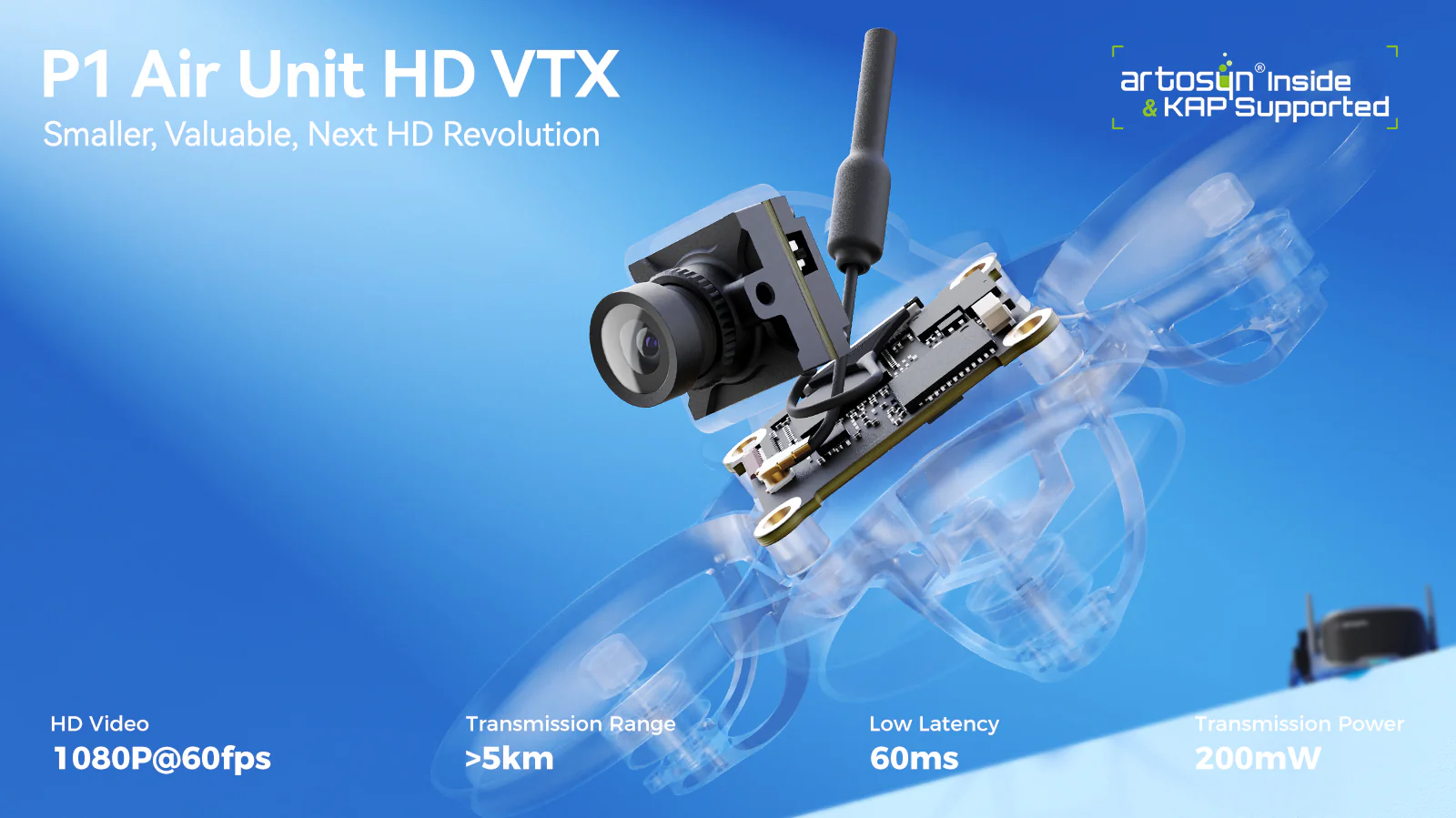 Nadajnik BETAFPV P1 Air Unit HD VTX